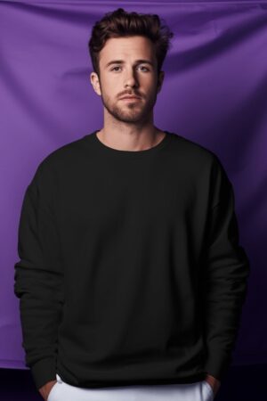 Black Basic Sweatshirt