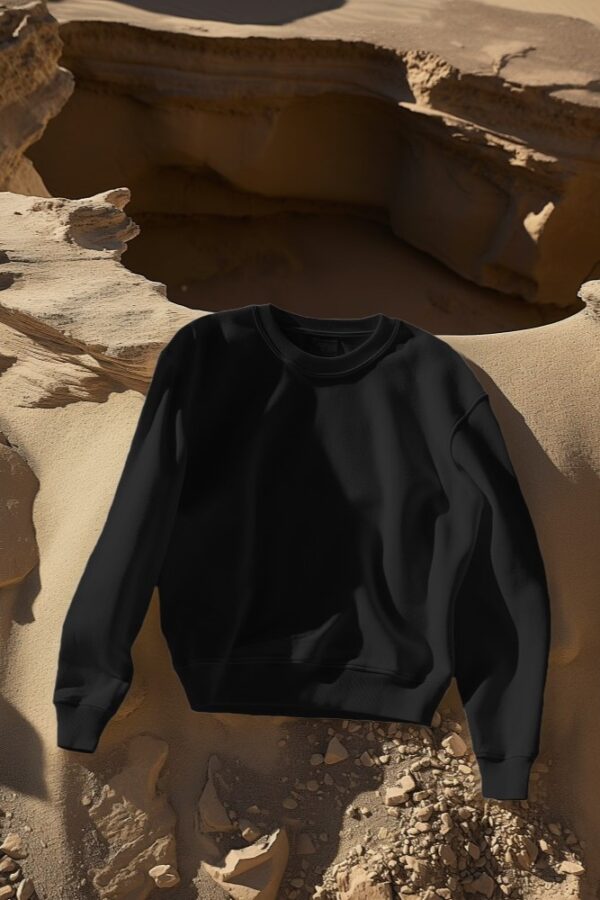 Black Basic Sweatshirt