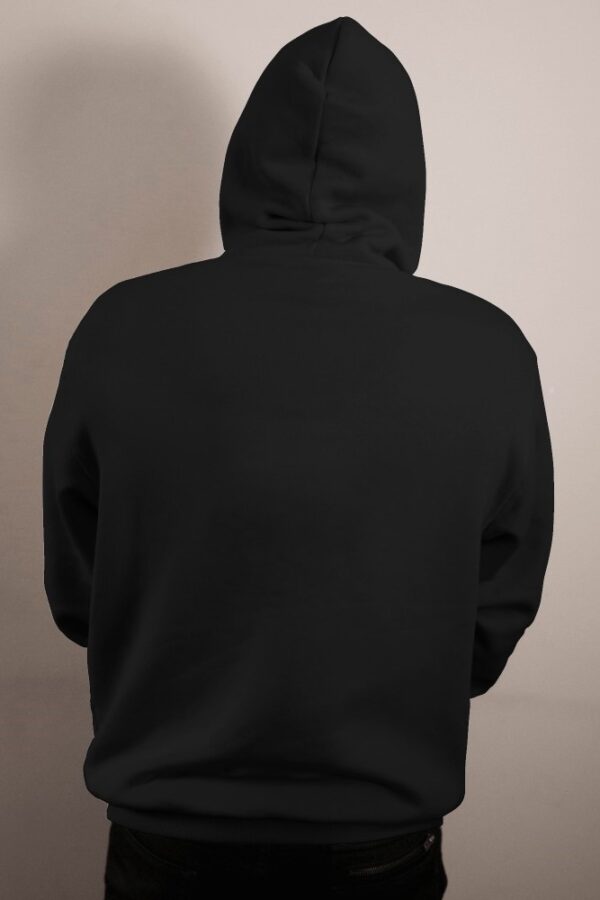 Black Basic Hooded Sweatshirt