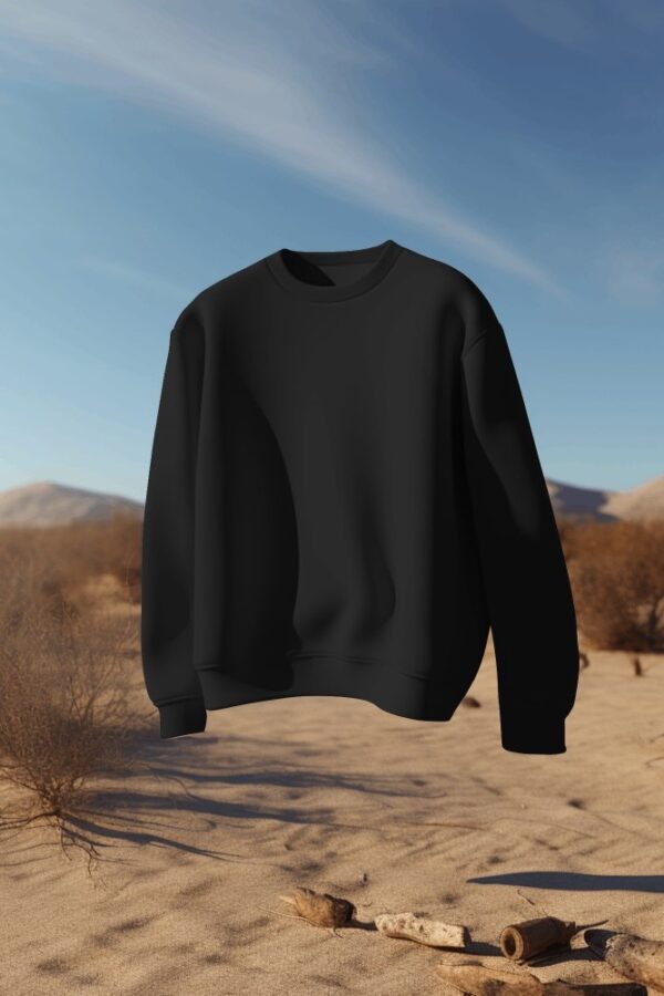 Black Basic Sweatshirt