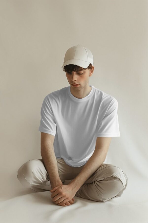 White Basic2 Oversized Tshirt