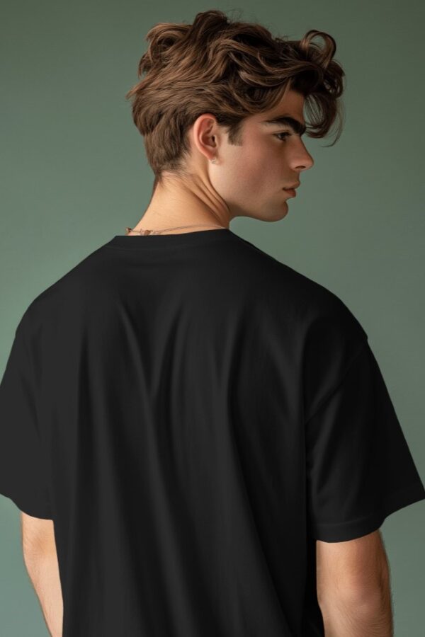 Black Basic2 Oversized Tshirt