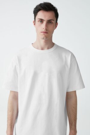 White Basic Terry Oversized Tshirt