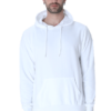 White Basic Hooded Sweatshirt