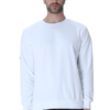 White Basic Sweatshirt