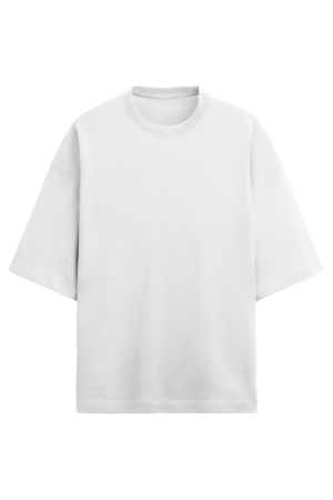 White Basic Terry Oversized Tshirt