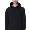 Black Basic Hooded Sweatshirt