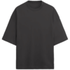 Black Basic terry Oversized Tshirt