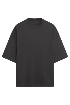 Black Basic terry Oversized Tshirt