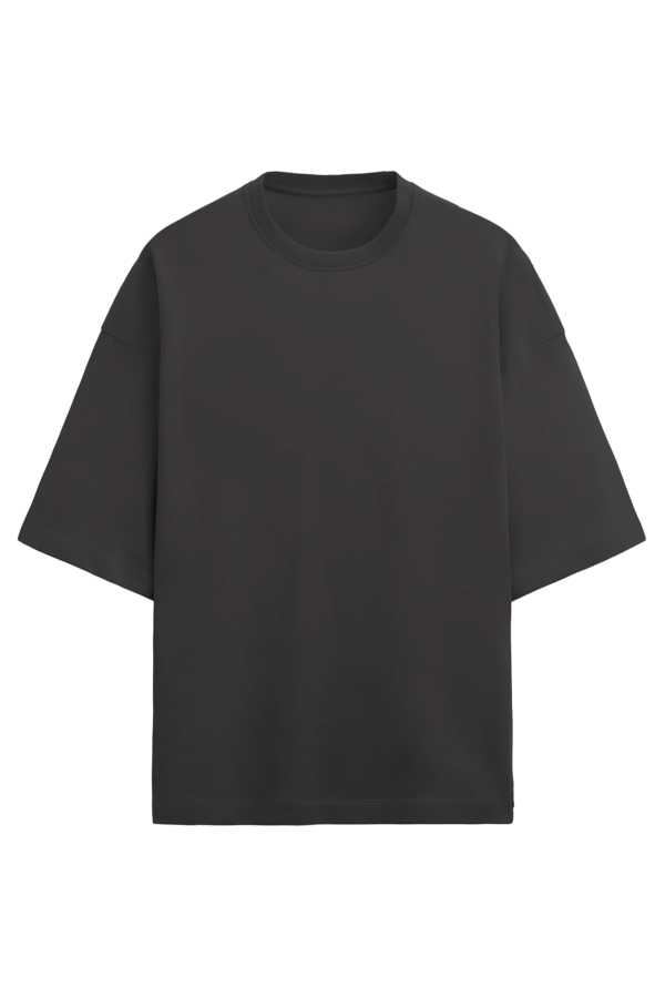 Black Basic terry Oversized Tshirt