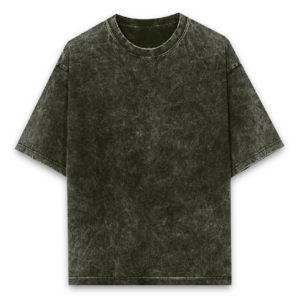 Olive Green Acid Washed Oversized Tshirt